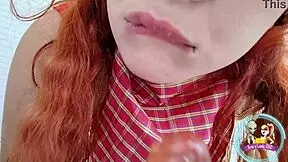 Cowgirl with big ass plays with her toy until she gets wet