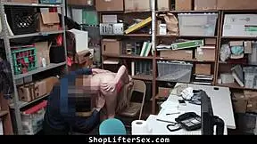 phone thief got busted and fucked by the security guard in the office