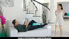 Big tit teen 18+ stepdaughter rides stepdaddy's huge cock to orgasm