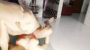 this is how my stepsister welcomes me home with rough anal and tits