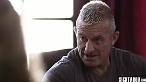 Petite teen Aften Opal rides Shemale Jade Venus's big cock while her partner watches