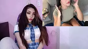 carita inocente cogiendo duro con novio se viene en cara