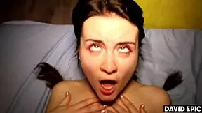 Petite college babe pounded hard, orgasms nonstop