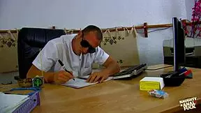 This super sexy french bitch loved sucking that big magic stick in that fucking office! 😍