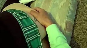 i was demanded to wear my teen 18+ager skirt from school for anal fingering and blowjob.