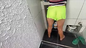 Perverted stepfather fucks me bent over and I swallow his thick cum!