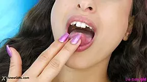 in this pov interview, a petite brunette stunner shows her sexy body on the sofa involving uncle and mother in law