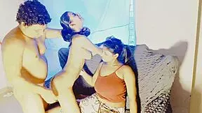 Ever wondered how a milf teacher teaches fucking in a classroom threesome?