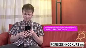 big boobed babe picks up and takes step-brother's fat cock.