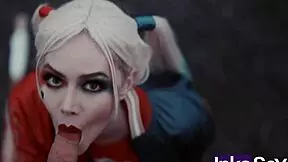 Superman saves the world by introducing Harley Quinn's bat through her ass in gym parody