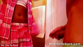 Cum Splatters on Glasses!