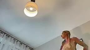 Hot Skinny Beautiful Cute Sexy Big Ass Raver Girl In Fishnet Stockings Twerking?