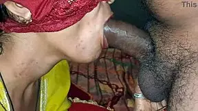 newly married desi bhabhi giving best blowjob to husband