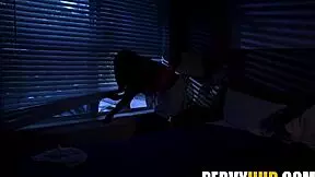 stepsis says, 'fuck me or i'll leak your secret after the party' with nick strokes