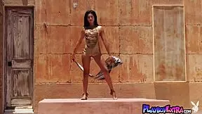 Petite Costa Rican Teen 18+ Katherinne Sofia Posing Naked for Playboy Outdoor?