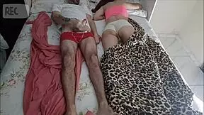 Old man shares bed with visitor