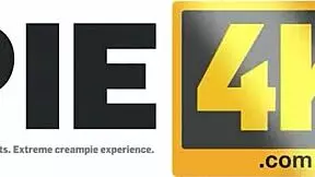 hey, watch this tattooed teen girlfriend getting bareback creampie with invisible shield