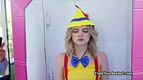 Grandpa tests his new petite robot companion for daily tasks