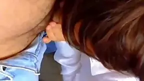 Mexican Teen Gets Cum on Uniform from Teacher