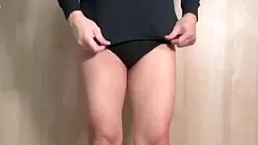 tennis girl in embarrassing panties gets anal plug and nipple training 😳