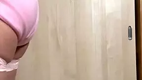 tennis girl in embarrassing panties gets anal plug and nipple training 😳