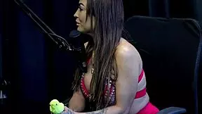 Check out Belinha Baracho flashing her tits in sheer red