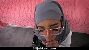 Banging my hijab friend's bubble butt.