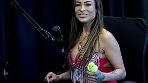 Check out Belinha Baracho flashing her tits in sheer red