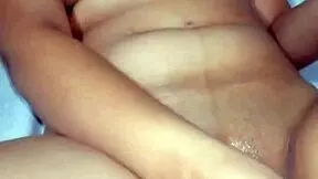 latina bride babe jerks off to her big tits and ass at home