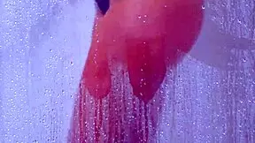 College Tanned Gorgeous Girl Take A Shower In Bikini