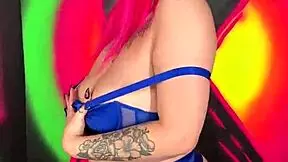 I see this curvy beauty showing off her big tits at the party, oh wow!