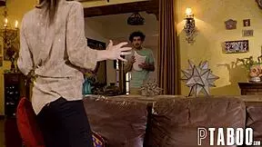 Rayveness engages in taboo mommy blowjob with big ass focus