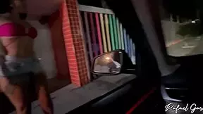 Amateur fitness Latina gets bent over for outdoor blowjob