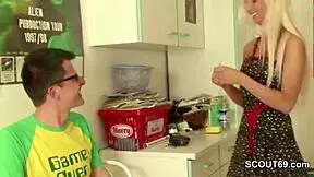 Teeny gets fucked by her boss during side job