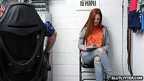 Officer Wrex Bangs and Cums on Scarlett's Pretty Face