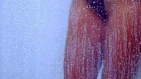 College Tanned Gorgeous Girl Take A Shower In Bikini