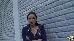 she looks so yummy next to this big experienced man who licked her puffy nipples and pounded her tight anal hard