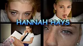 Hannah Hays, an 18-year-old 12th grader, models in uniform while sucking in POV session.
