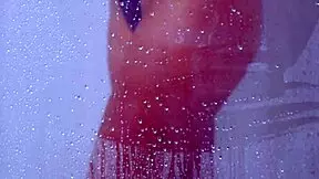 College Tanned Gorgeous Girl Take A Shower In Bikini