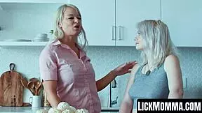 Teen Annie Archer and Stepmom London River Use Toys.