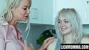 Teen Annie Archer and Stepmom London River Use Toys.