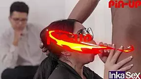 Venezuelan Big-Ass Humiliates Boyfriend While Penetrated By Trainer!