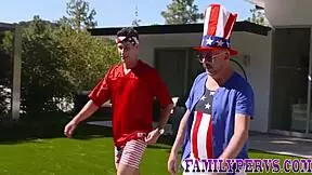 Milf and teen sucking rod getting fucked at stepfamily bbq high definition hardcore amateurs