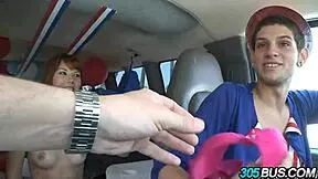 redhead babe delila darling gets fucked in a car on 4th of july