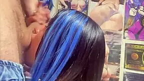 chica universitaria chupando verga follada por la boca 😏