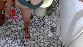 cctv recording in school toilet shows this girl orgasming convulsively. she shakes and moans loudly