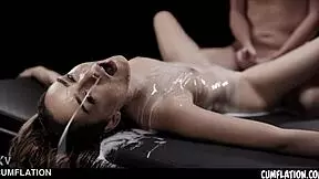 Cum slut alice zaffyre gets her pussy pumped extreme cumflation with sexy 18 years old teen 18+