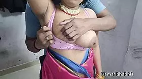 indian couple engages in intimate activity together