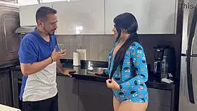 I seduce the plumber in my pajamas because my husband doesnt fuck me every day - mia montiel