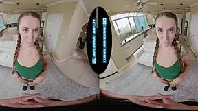 curvy redhead teen babysitter chloe marie with pigtails convinces you for intense blowjob and doggystyle fucking